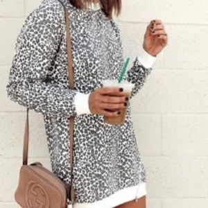 Cheetah Dress/Top (Black)